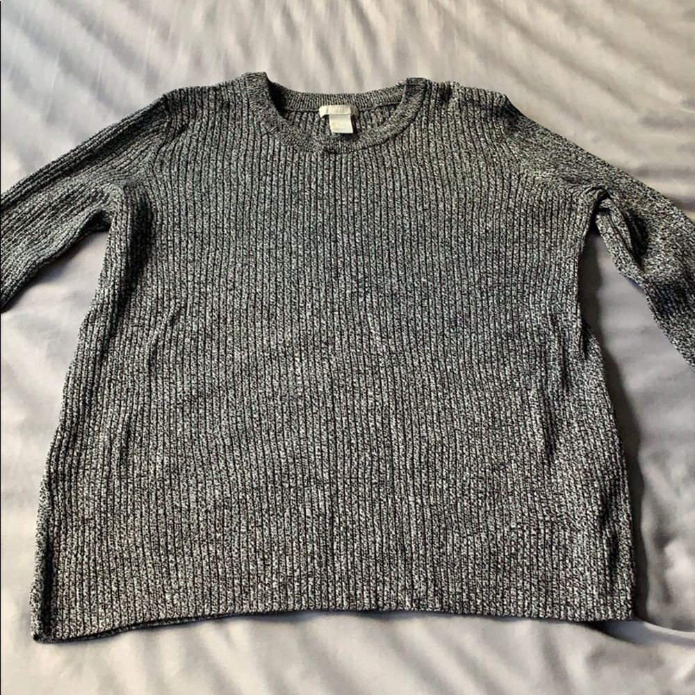 Grey H&M Ribbed Sweater